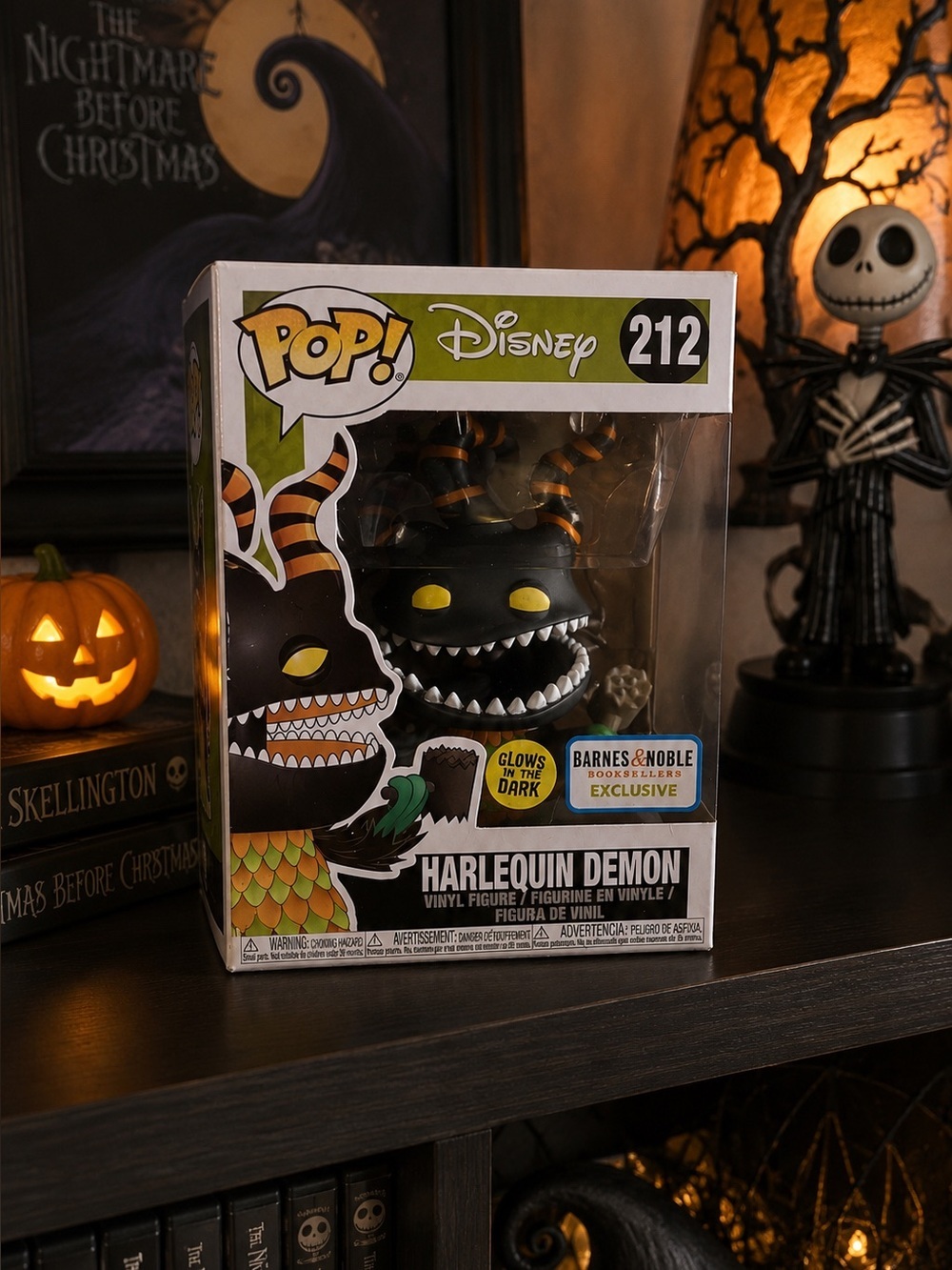 Funko Pop Disney Harlequin Demon #212  Nightmare Before Christmas B&N Exclusive
